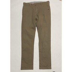 Vissla Pants Mens Size 30 X 31 High Tider Chino Casual Khaki Slim Straight Brown